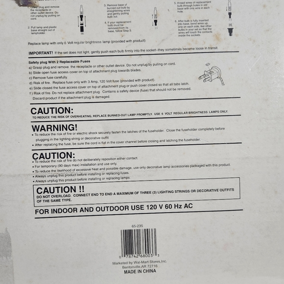 Vintage Pumpkin Blow Mold String Lights Halloween Trick Or Treat 13ft - Picture 6 of 9